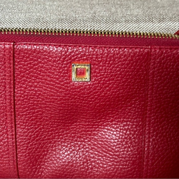 Lodis Olivia Red Italian Leather Wristlet Wallet Combo. NWOT - Picture 12 of 12